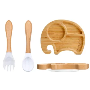 3Pcs Baby Bamboo Plate
