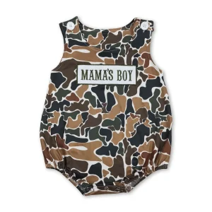 MAMA'S BOY Camouflage Romper